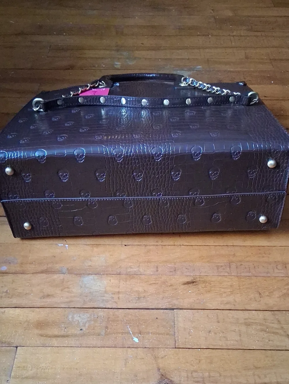NWT Betsey Johnson Brown Skull Bag
